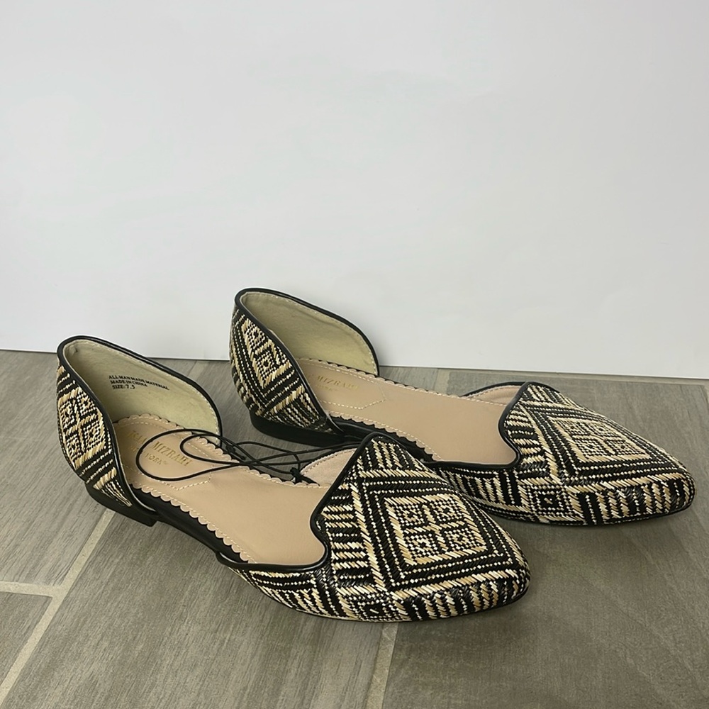 Isaac Mizrahi Argyle flat shoes Diamond design size 7.5 NWOT